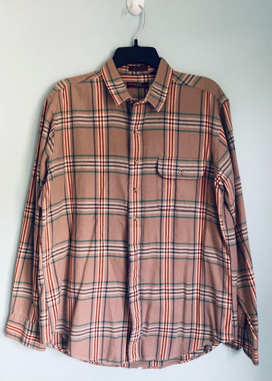 Chaps by Ralph Lauren Flannel Button Up Men's Top Large